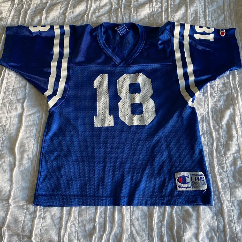 Retro Peyton Manning Colts youth NFL jersey large